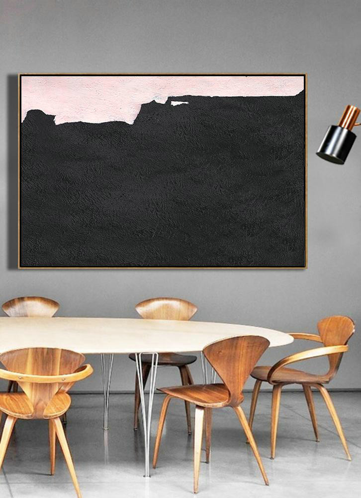 Oversized Canvas Art On Canvas,Hand-Painted Oversized Horizontal Minimal Art On Canvas,Acrylic On Canvas Abstract